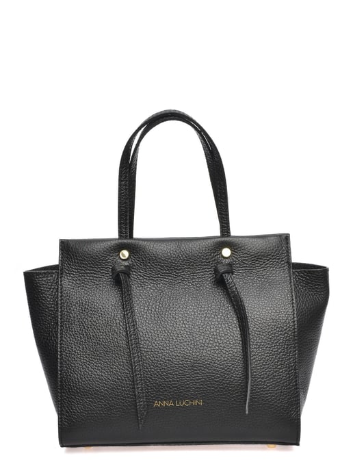 Anna Luchini Schwarz Rindsledertasche - Image 1