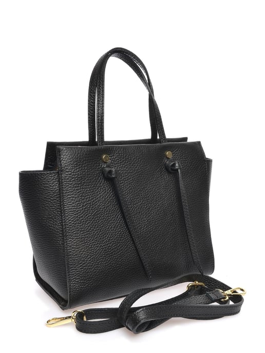 Anna Luchini Schwarz Rindsledertasche - Image 2