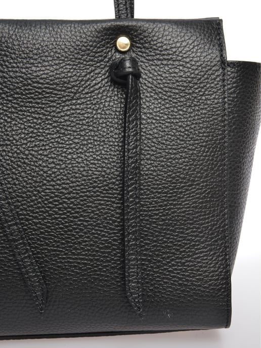 Anna Luchini Schwarz Rindsledertasche - Image 3