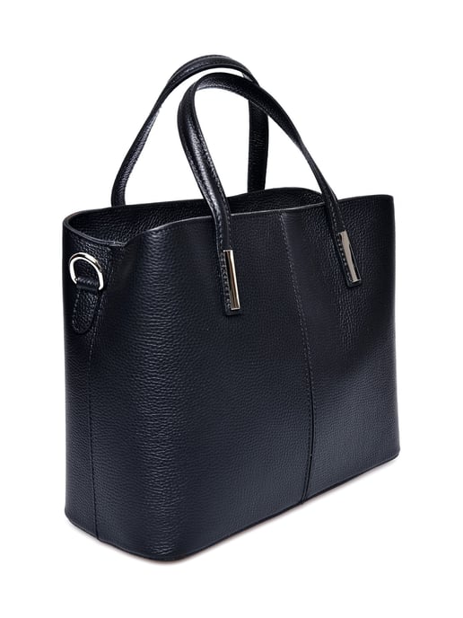 Anna Luchini Schwarz Rindsledertasche - Image 2