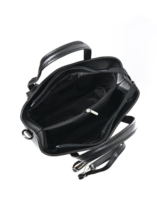 Anna Luchini Schwarz Rindsledertasche - Image 4