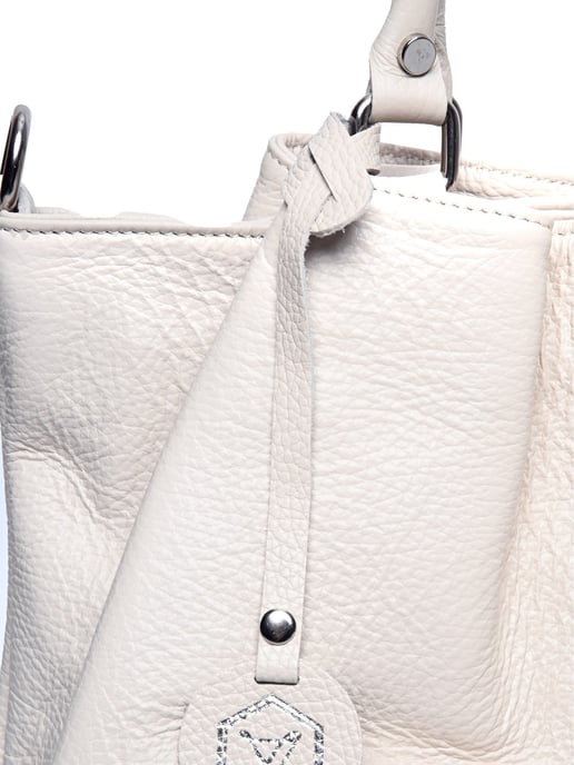 Luisa Vannini Beige Rindsledertasche - Image 3