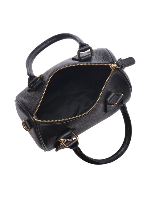 Luisa Vannini Schwarz Rindsledertasche - Image 4