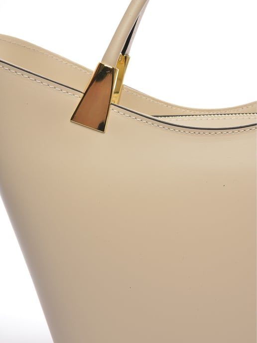 Roberta M Beige Rindsledertasche - Image 3
