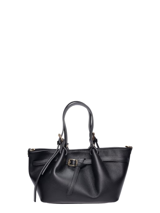 Luisa Vannini Schwarz Rindsledertasche - Image 1