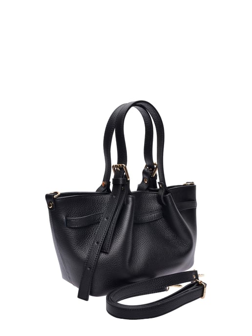 Luisa Vannini Schwarz Rindsledertasche - Image 2