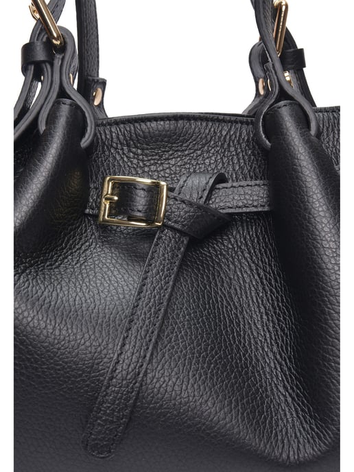 Luisa Vannini Schwarz Rindsledertasche - Image 3