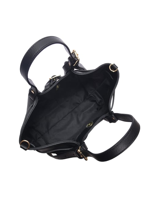 Luisa Vannini Schwarz Rindsledertasche - Image 4