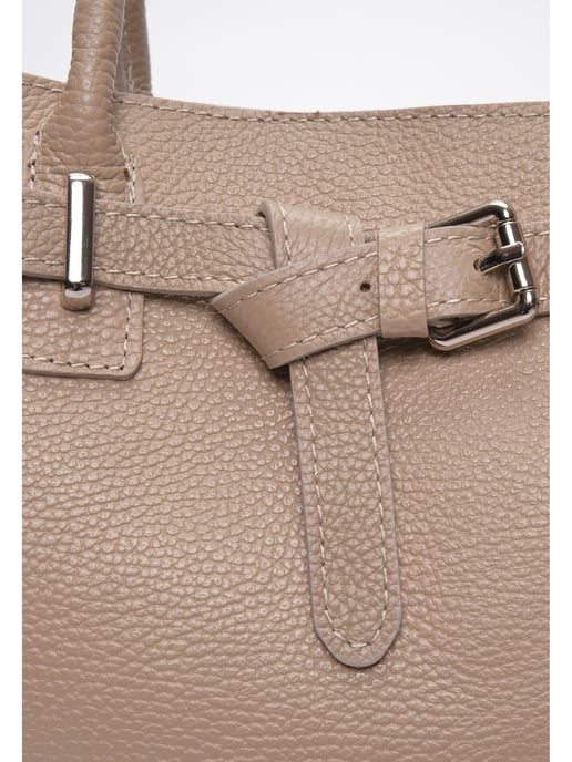 Anna Luchini Beige Rindsledertasche - Image 3