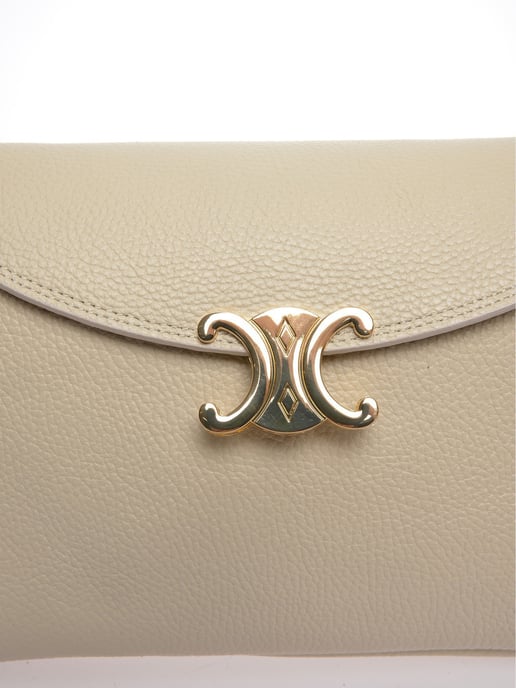 Anna Luchini Beige Rindsledertasche - Image 3