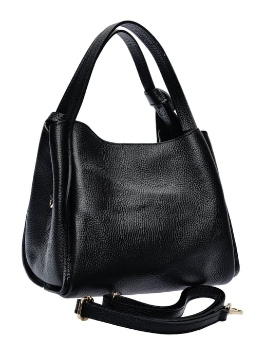 Anna Luchini Schwarz Rindsledertasche - Image 2