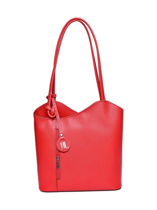 Anna Luchini Rot Rindsledertasche - Image 1