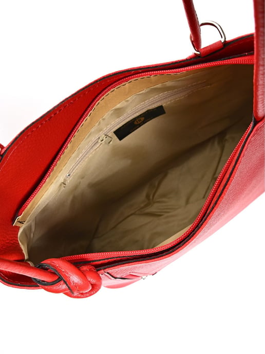 Anna Luchini Rot Rindsledertasche - Image 4