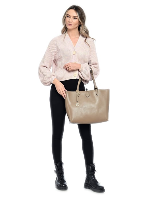 Isabella Rhea Beige Rindsledertasche - Image 5