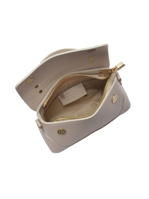 Luisa Vannini Beige Rindsledertasche - Image 4