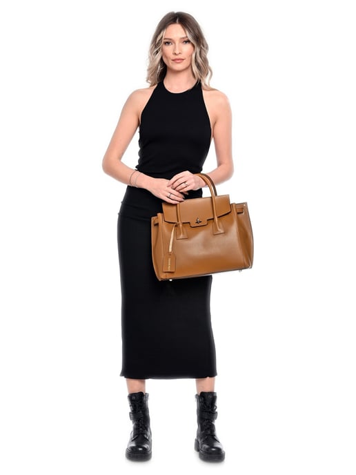 Luisa Vannini Braun Rindsledertasche - Image 5