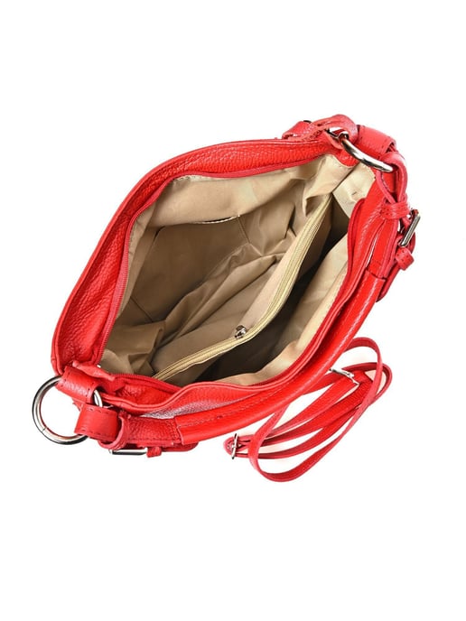 Anna Luchini Rot Rindsledertasche - Image 4