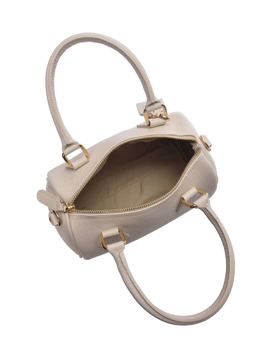 Luisa Vannini Beige Rindsledertasche - Image 4