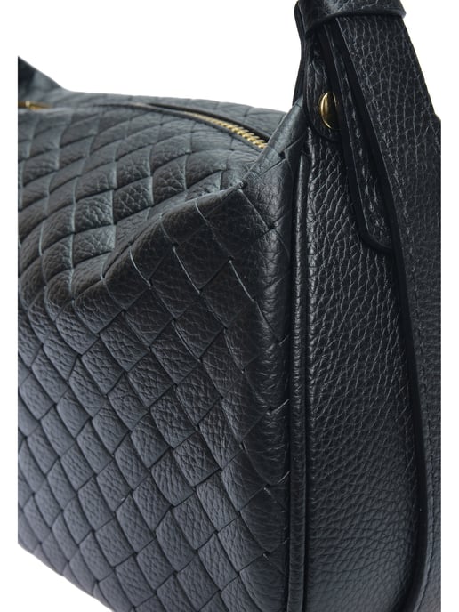 Anna Luchini Schwarz Rindsledertasche - Image 3