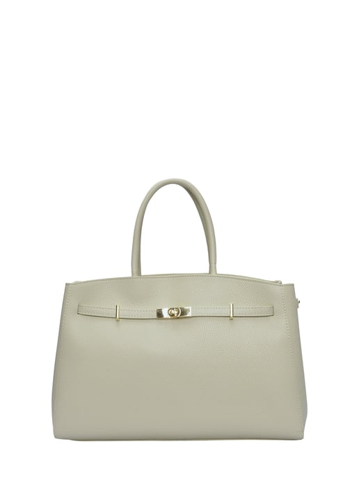 Anna Luchini Beige Rindsledertasche - Image 1