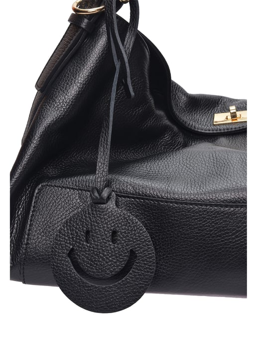Luisa Vannini Schwarz Rindsledertasche - Image 3