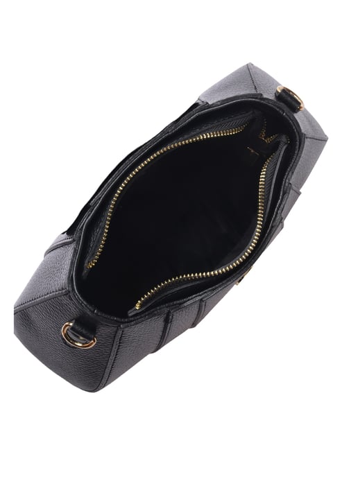 Luisa Vannini Schwarz Rindsledertasche - Image 4