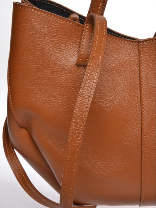 Luisa Vannini Braun Rindsledertasche - Image 3