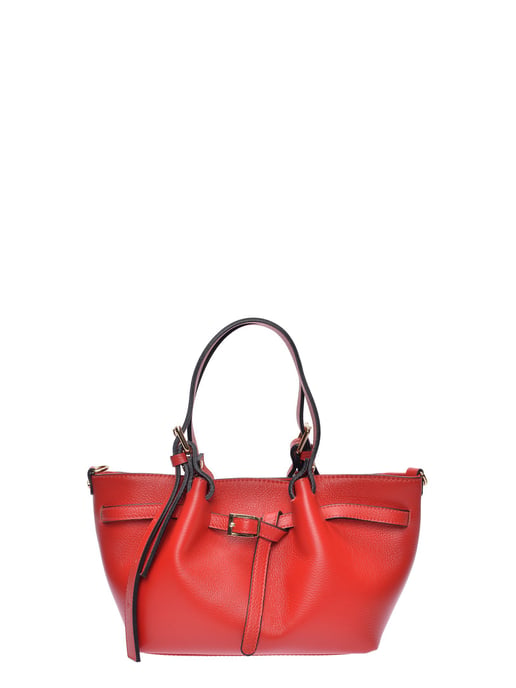 Luisa Vannini Rot Rindsledertasche - Image 1
