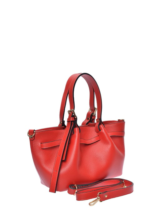 Luisa Vannini Rot Rindsledertasche - Image 2