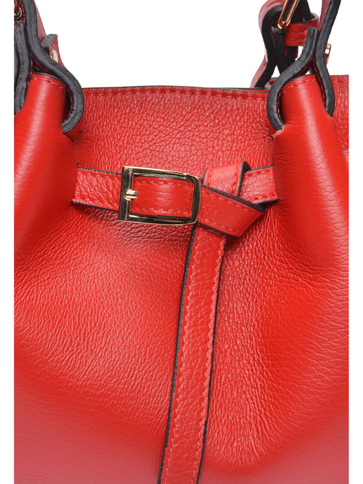 Luisa Vannini Rot Rindsledertasche - Image 3