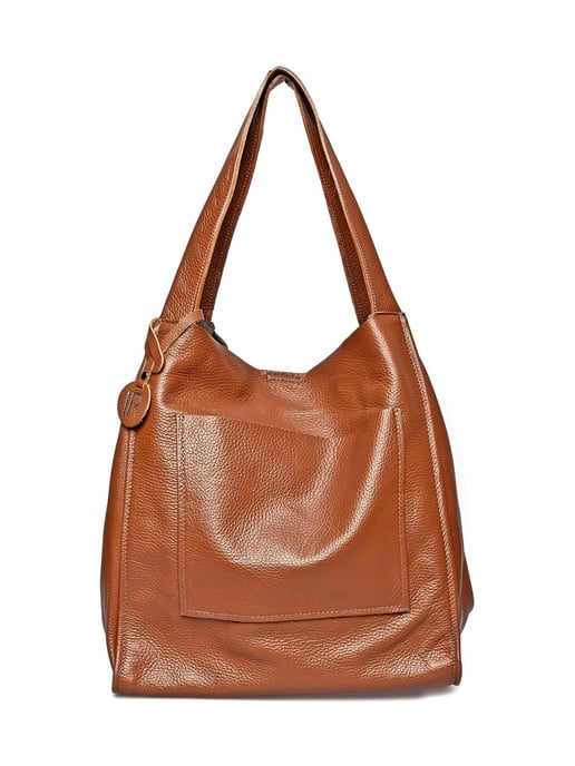 Isabella Rhea Braun Rindsledertasche - Image 1