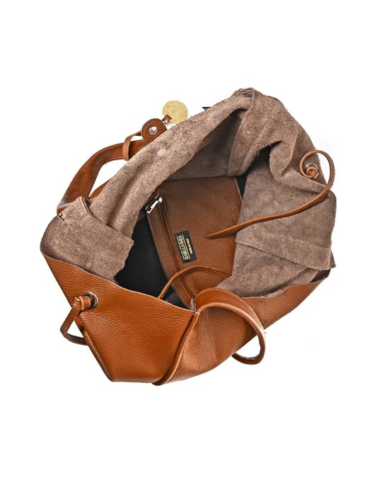 Isabella Rhea Braun Rindsledertasche - Image 4
