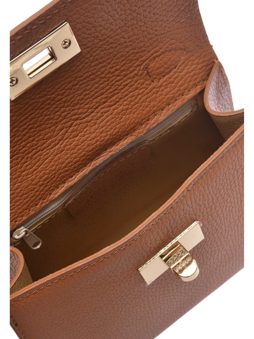Luisa Vannini Braun Rindsledertasche - Image 4