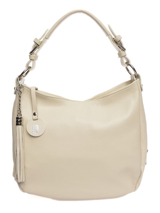 Anna Luchini Beige Rindsledertasche - Image 1