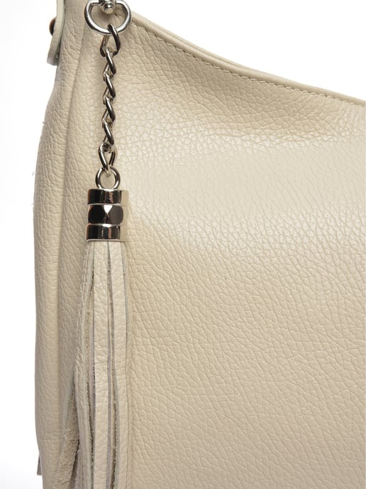Anna Luchini Beige Rindsledertasche - Image 3