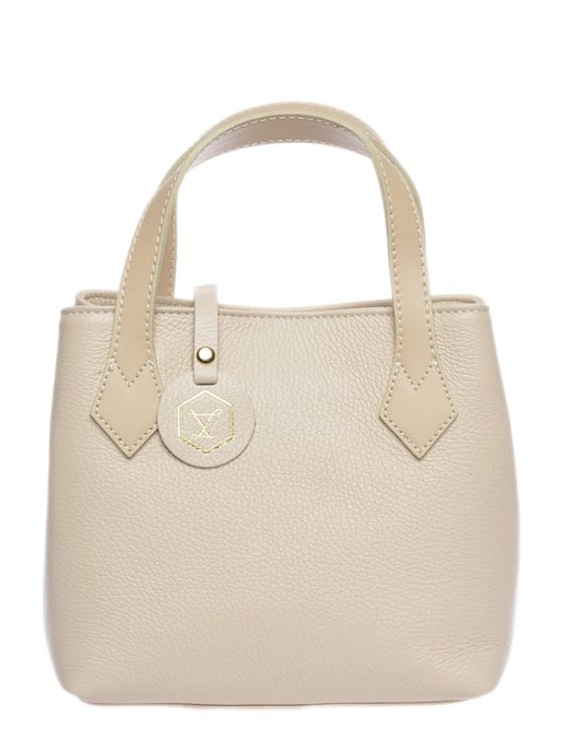 Luisa Vannini Beige Rindsledertasche - Image 1