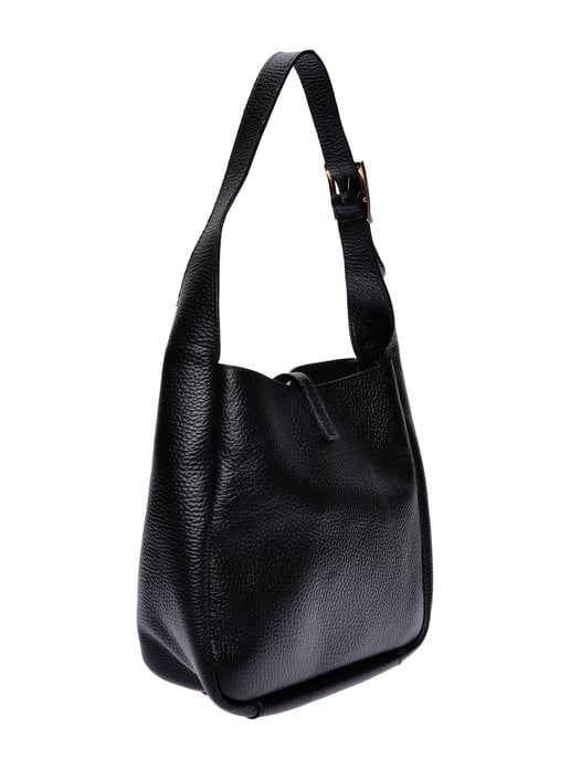 Anna Luchini Schwarz Rindsledertasche - Image 2