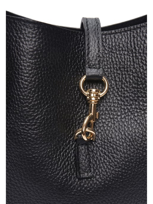 Anna Luchini Schwarz Rindsledertasche - Image 3