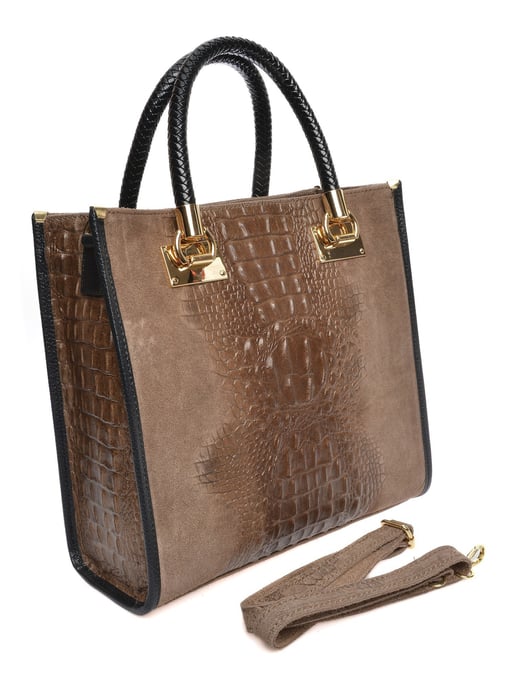 Roberta M Beige Rindsledertasche - Image 2