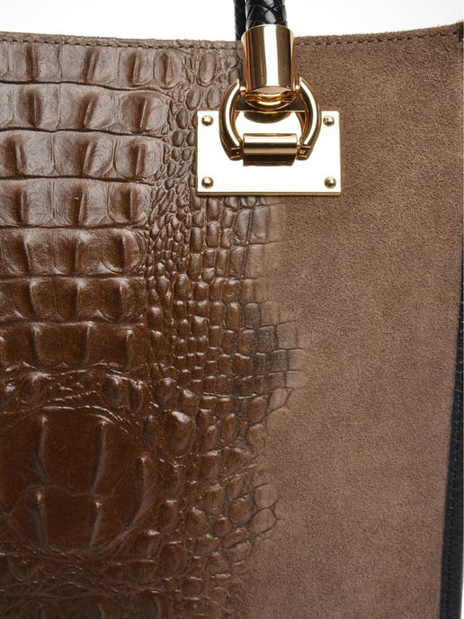 Roberta M Beige Rindsledertasche - Image 3