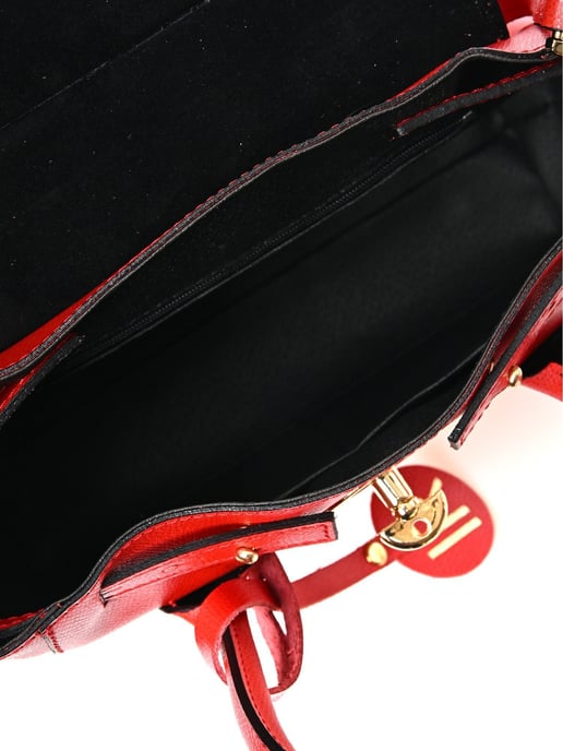Isabella Rhea Rot Rindsledertasche - Image 4