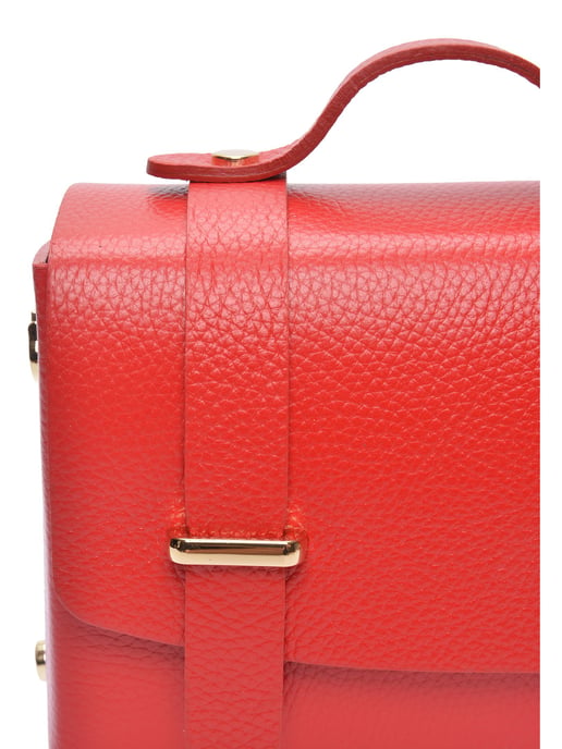 Luisa Vannini Rot Rindsledertasche - Image 3