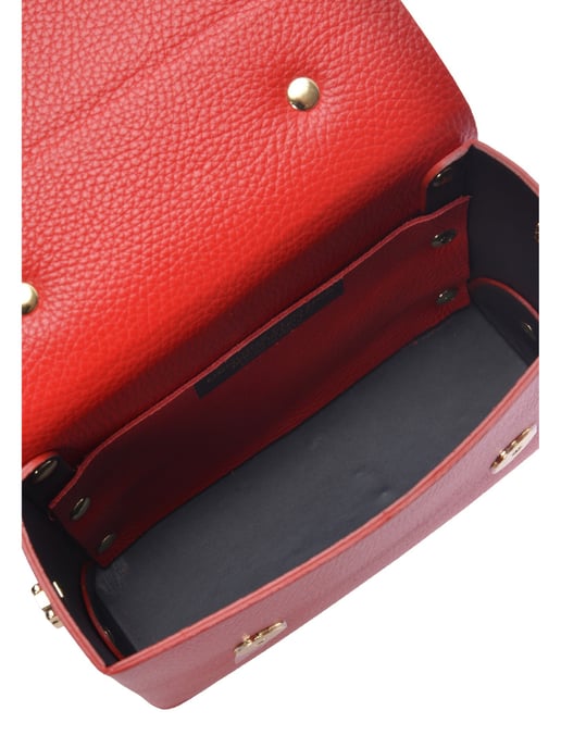 Luisa Vannini Rot Rindsledertasche - Image 4