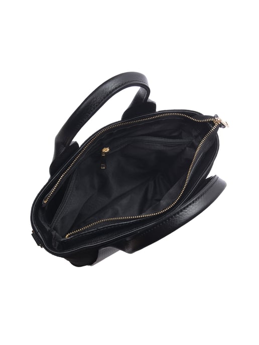 Luisa Vannini Schwarz Rindsledertasche - Image 4