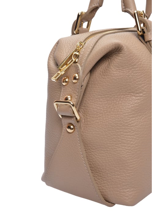 Luisa Vannini Beige Rindsledertasche - Image 3