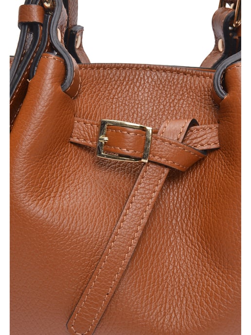 Luisa Vannini Braun Rindsledertasche - Image 3