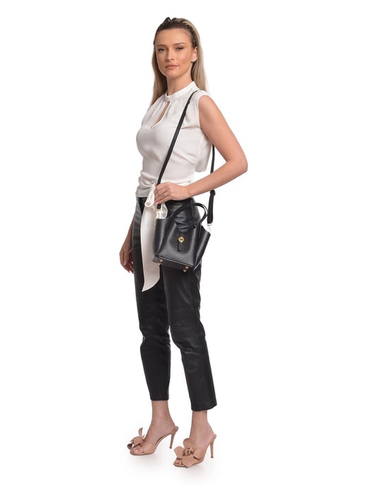 Isabella Rhea Schwarz Rindsledertasche - Image 5