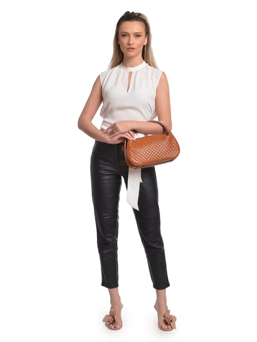 Anna Luchini Braun Rindsledertasche - Image 5