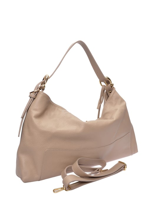 Luisa Vannini Beige Rindsledertasche - Image 2