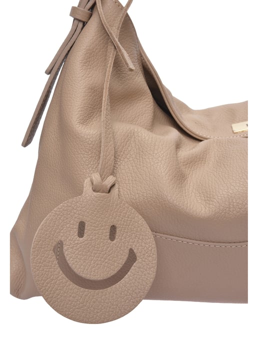 Luisa Vannini Beige Rindsledertasche - Image 3